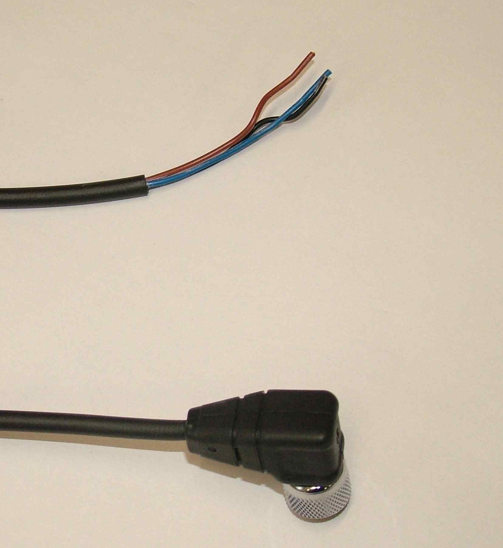 M12 mit angespritzter Leitung